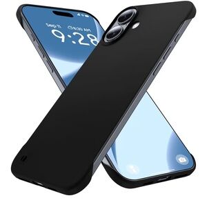 NEW NIB Grecazo Slim Borderless iPhone 16 Plus Phone Case Ultra Thin Black